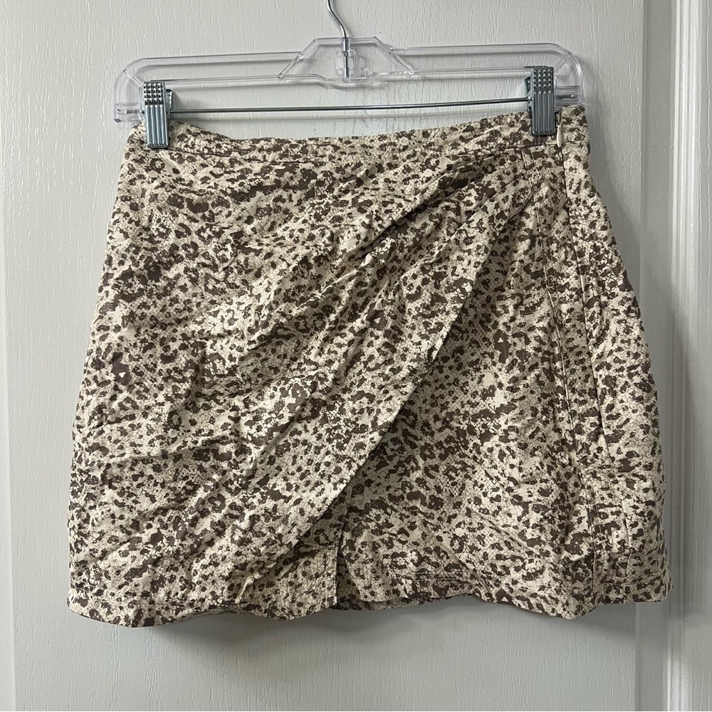 Free People Faux Leather Envelope Skirt